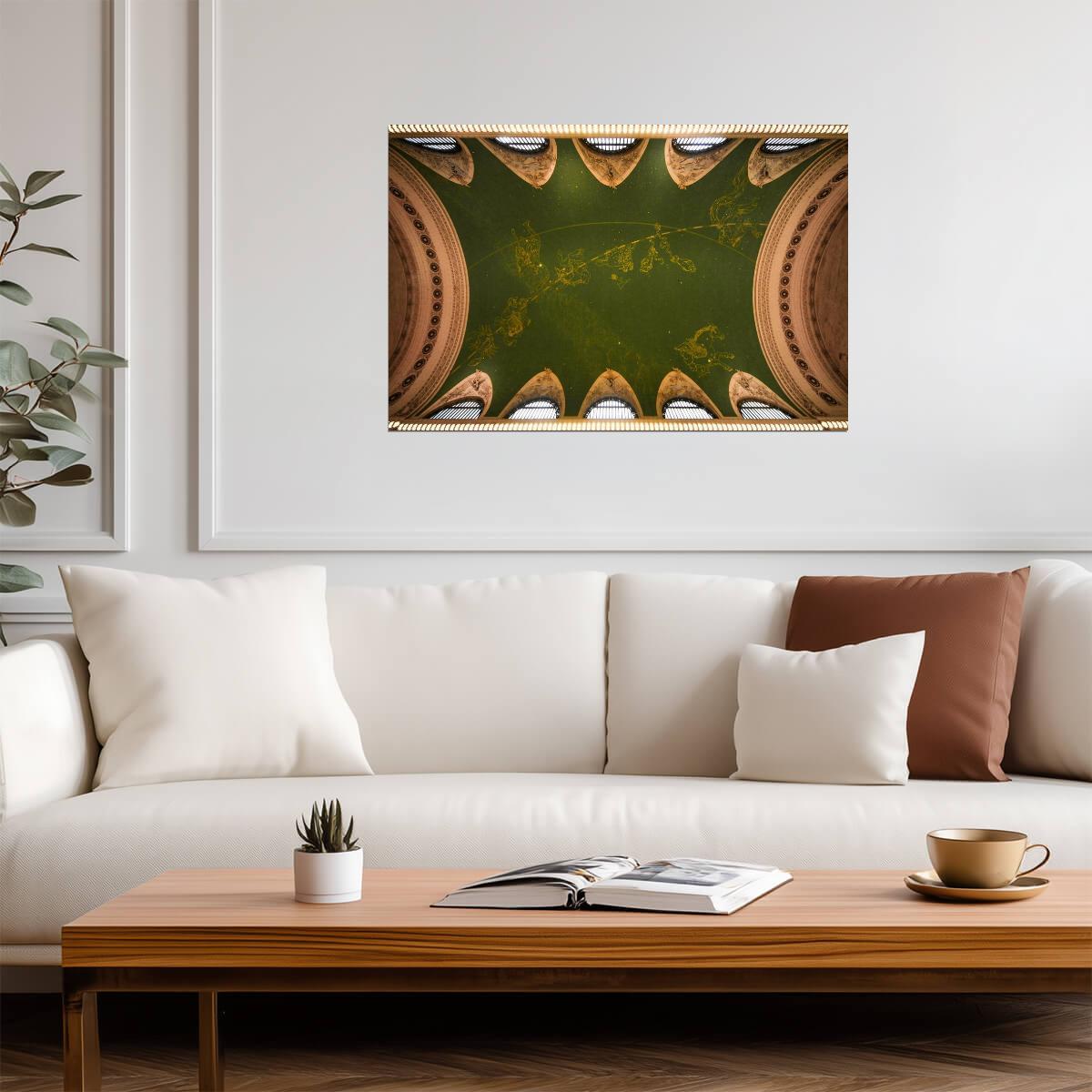 Decorated Ceiling of Grand Central Station | New York Architecture Photography | Landmark Poster - Photography Poster