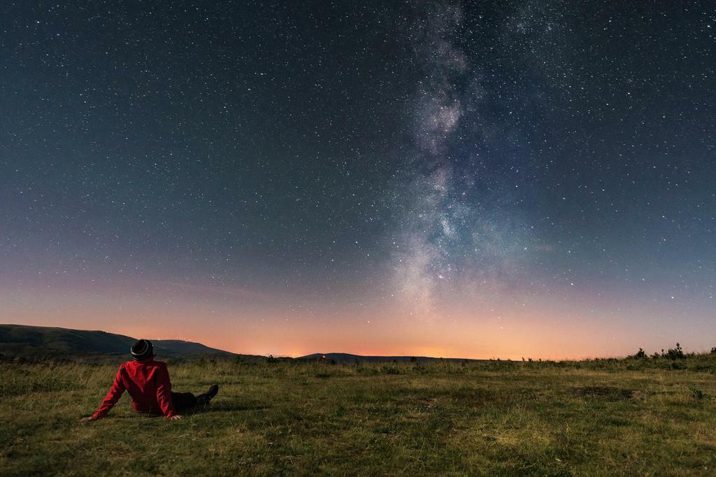 Watching The Milky Way at Night | Starry Sky Photography | Astrophotography Poster - Photography Poster