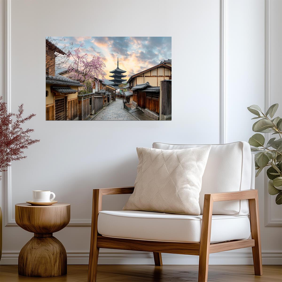 Yasaka Pagoda in Spring | Japan Photography Print | Kyoto Cherry Blossom Poster