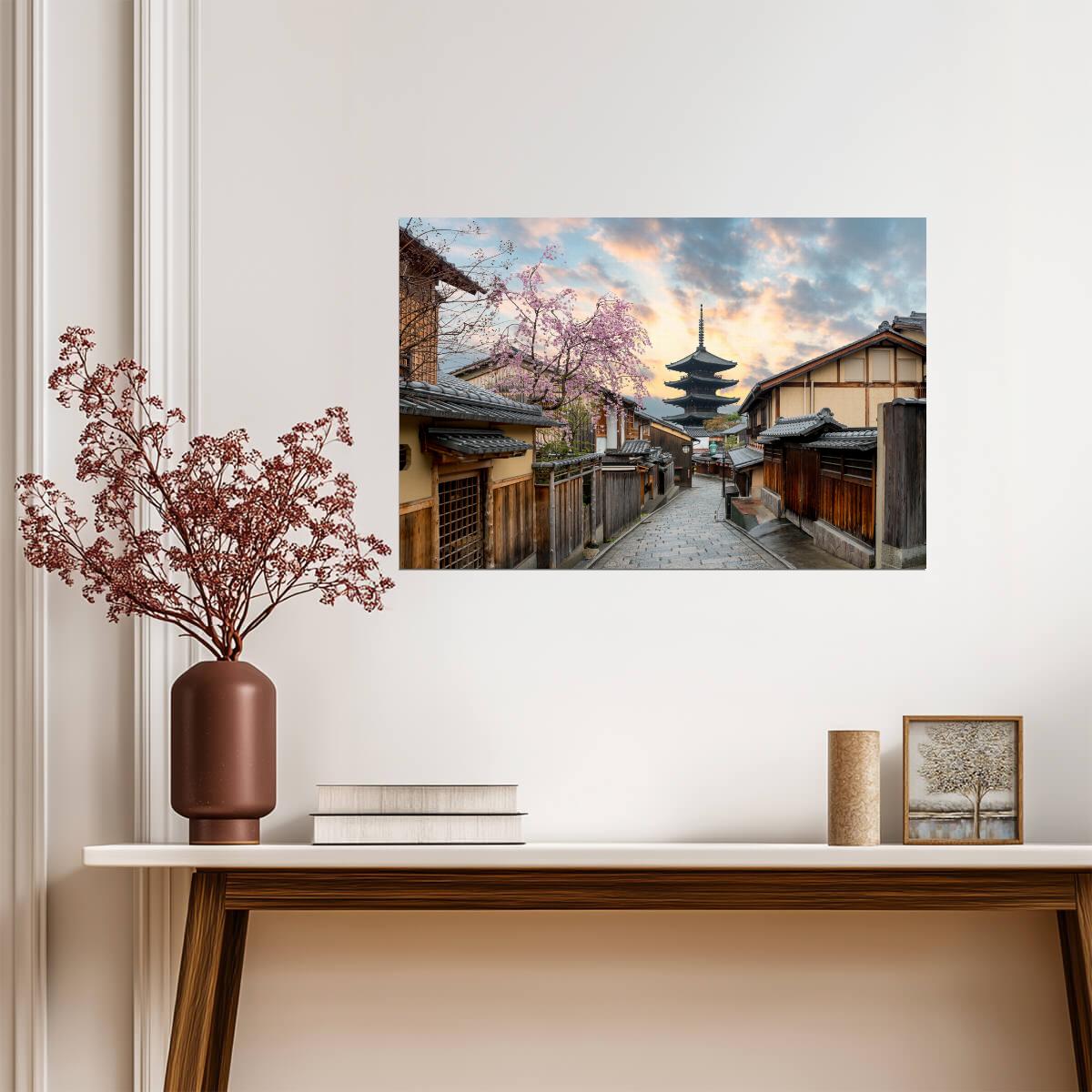 Yasaka Pagoda in Spring | Japan Photography Print | Kyoto Cherry Blossom Poster