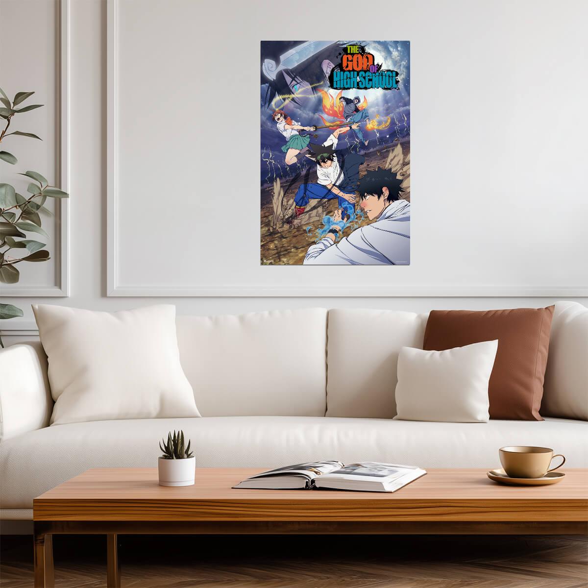 The God of High School Jin Mori | Manhwa Wall Art | Anime Poster