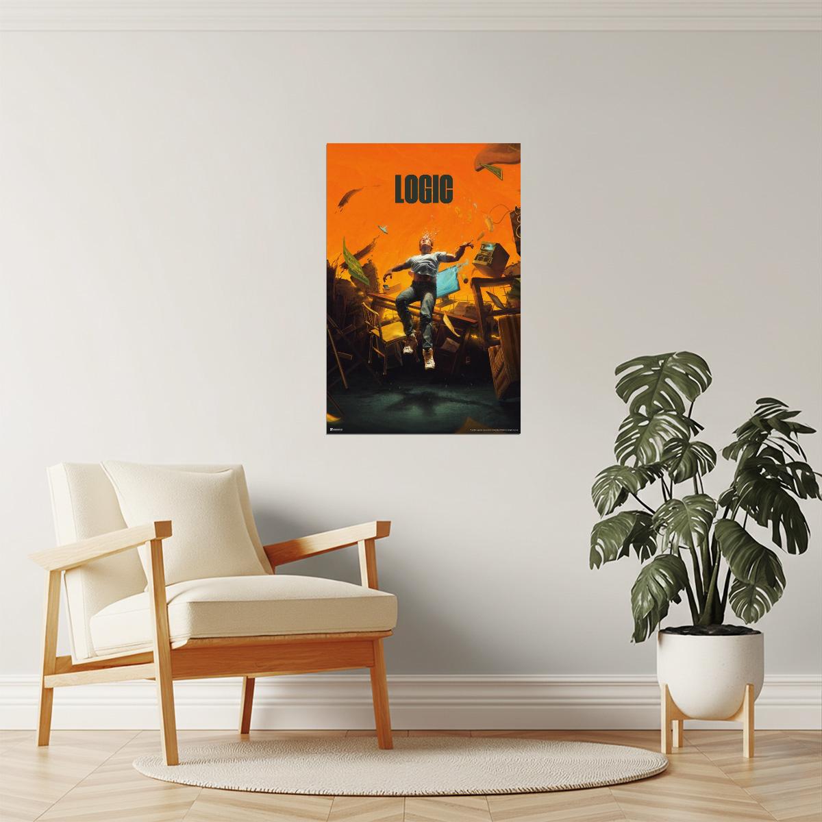 Logic No Pressure | Album Cover Poster | Hip Hop Wall Art