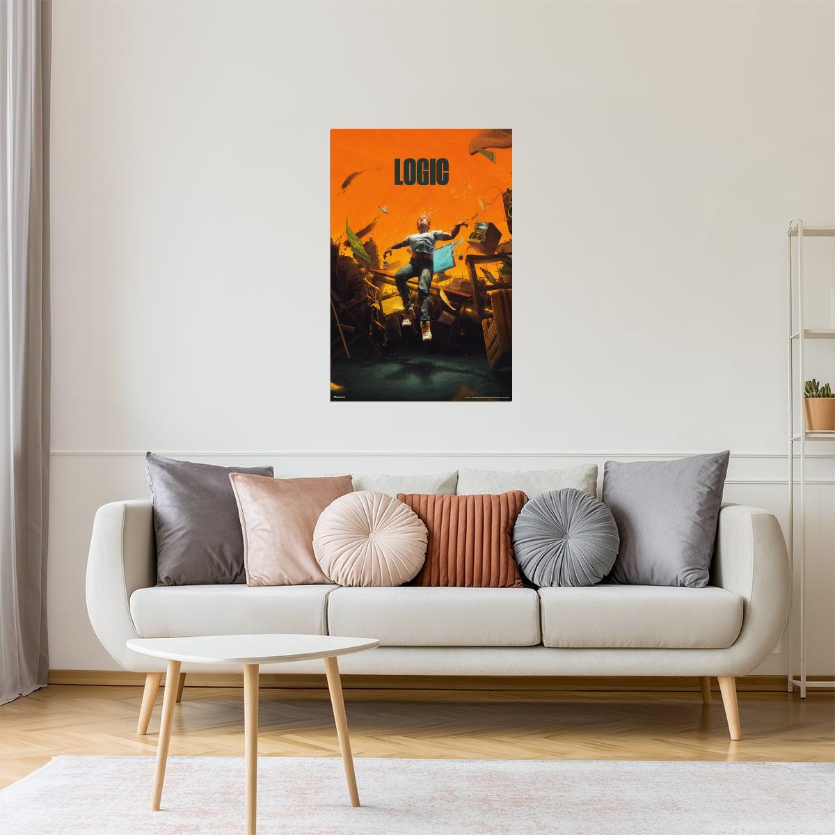 Logic No Pressure | Album Cover Poster | Hip Hop Wall Art