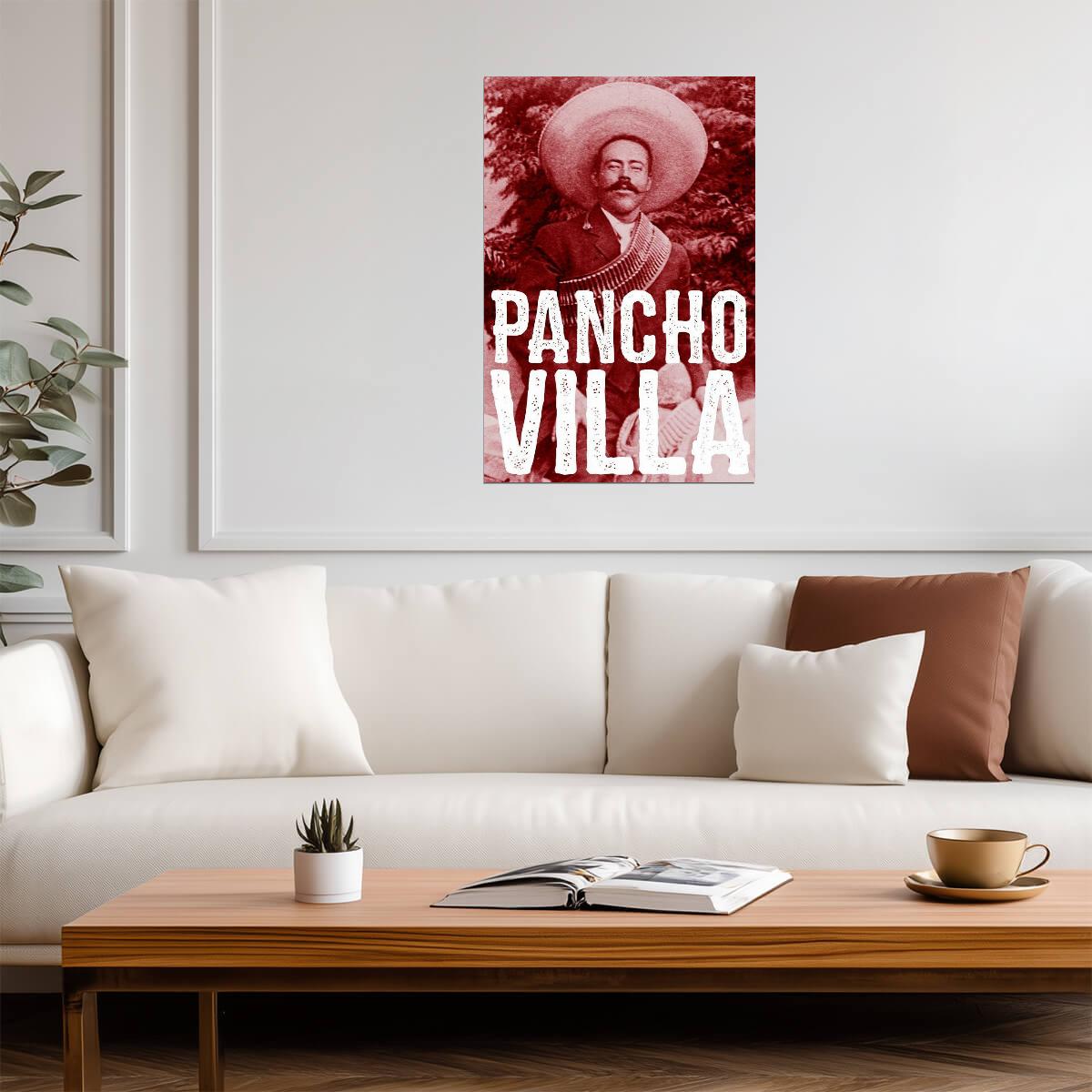 Pancho Villa Portrait | Mexican Revolution Poster | Stylized Historical Photo Art - Vintage & Retro Poster