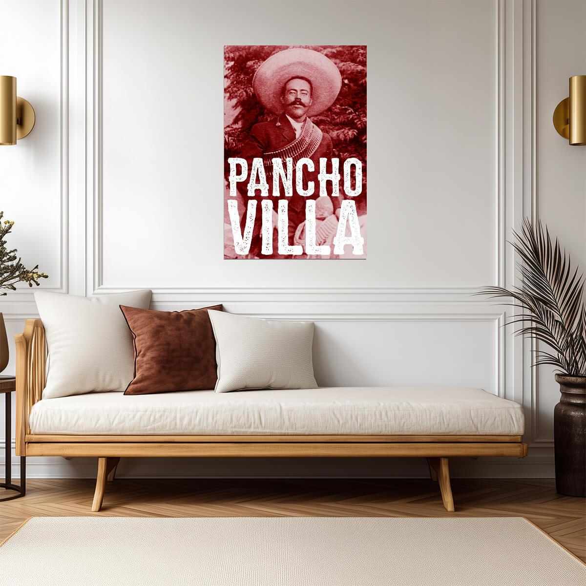 Pancho Villa Portrait | Mexican Revolution Poster | Stylized Historical Photo Art - Vintage & Retro Poster