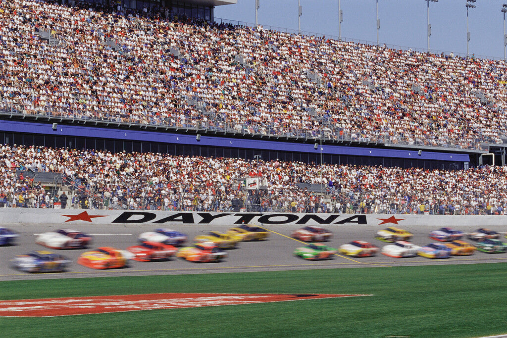 Stock Car Race Crowd Poster | Racing Photography | Motorsports Wall Art