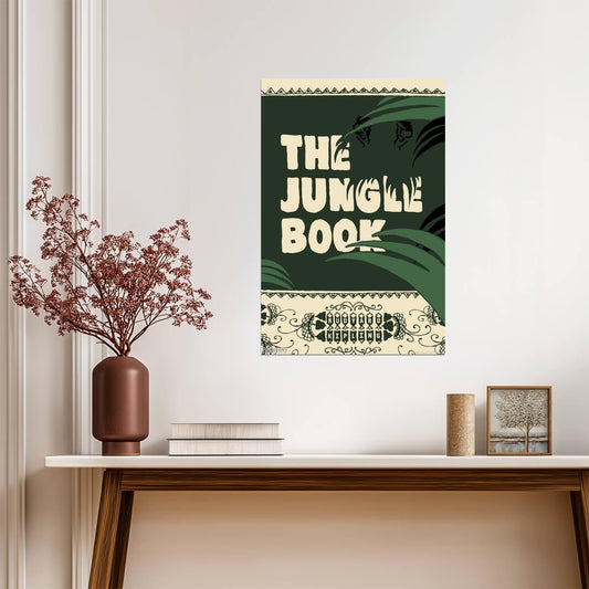 The Jungle Book by Rudyard Kipling | Vintage Style Illustration | Classic Literature Poster - Graphic & Art Poster