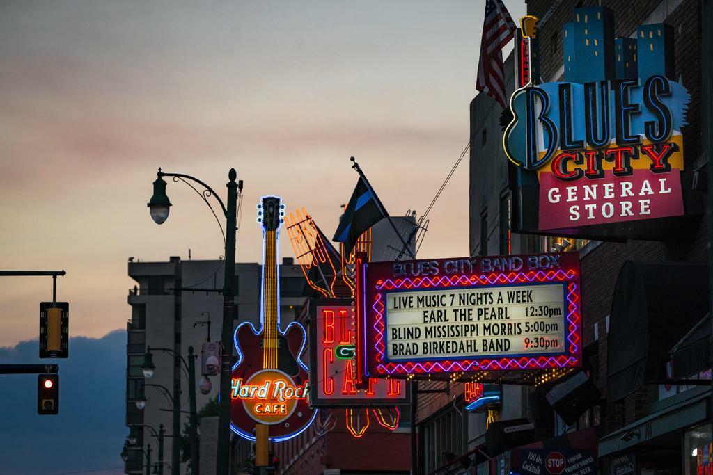 Beale Street Neon Signs Photo | Memphis Tennessee | Blues Music & City Nightlife Poster - Photography Poster
