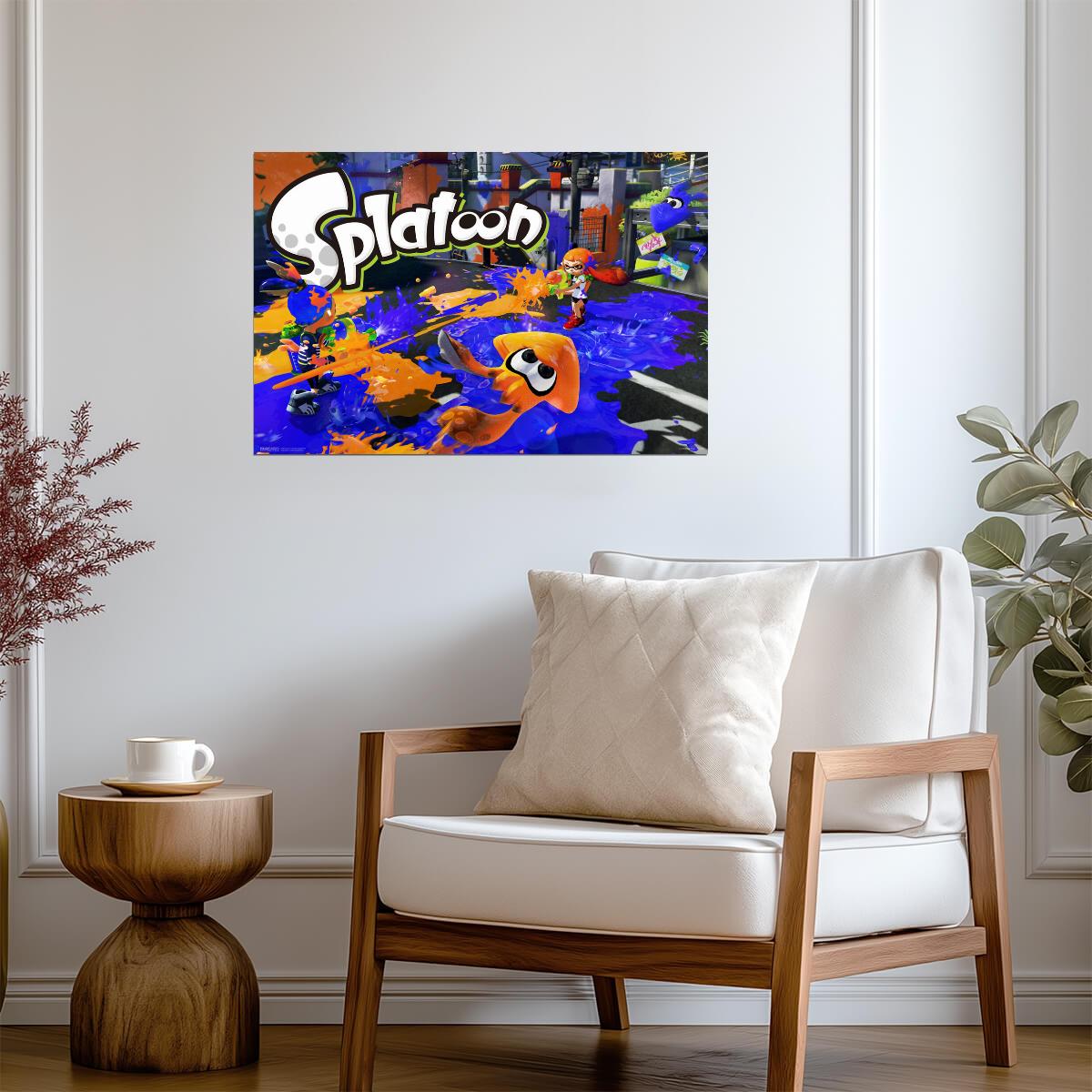 Splatoon | Ink Or Be Inked Squid Poster | Wii U Video Game Art - Video Games Poster