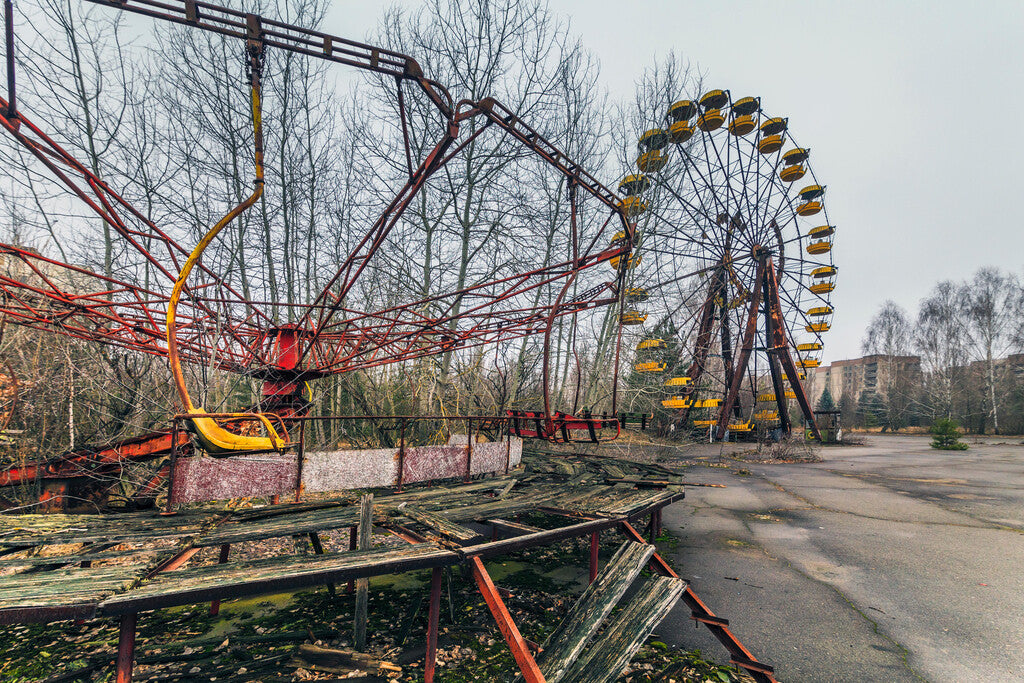 Abandoned Ferris Wheel in Chernobyl | Pripyat Photography | Urbex Poster - Photography Poster