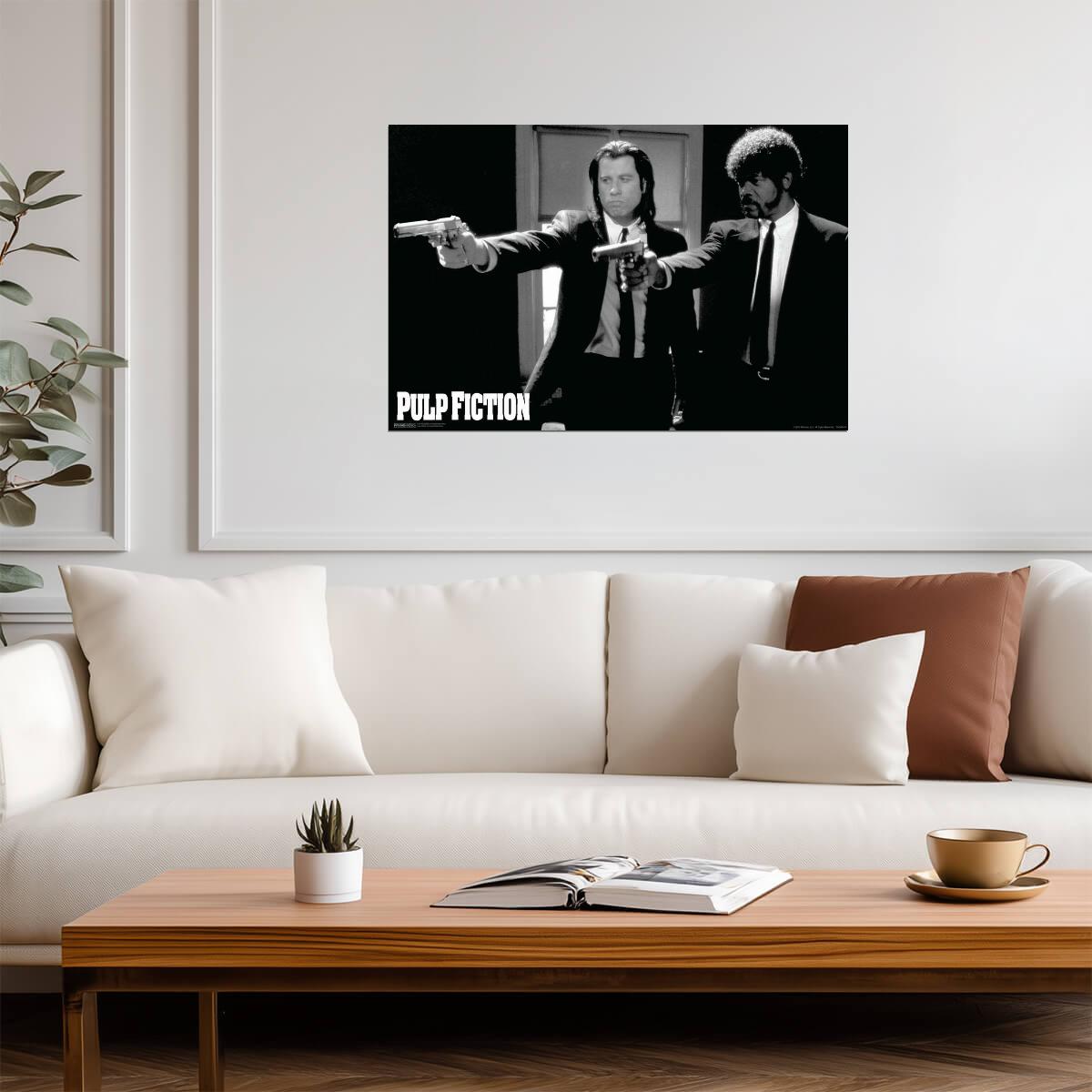 Pulp Fiction Vincent and Jules | Classic Film Still Poster | Quentin Tarantino Movie Art - Movies & TV Poster