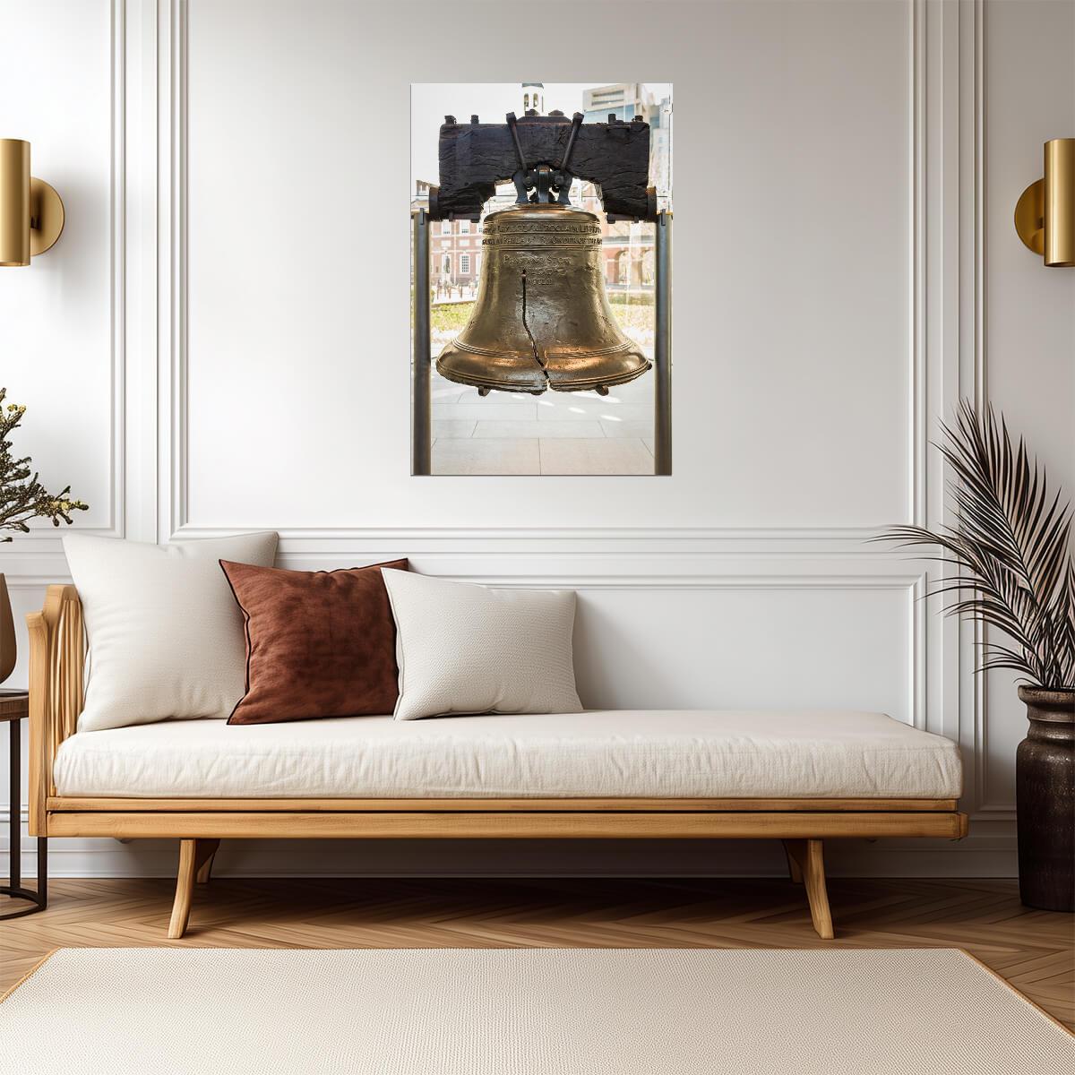 The Liberty Bell on Display | Philadelphia Pennsylvania | Historical Landmark Poster - Photography Poster