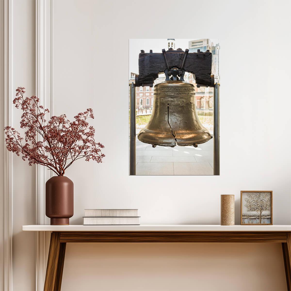 The Liberty Bell on Display | Philadelphia Pennsylvania | Historical Landmark Poster - Photography Poster