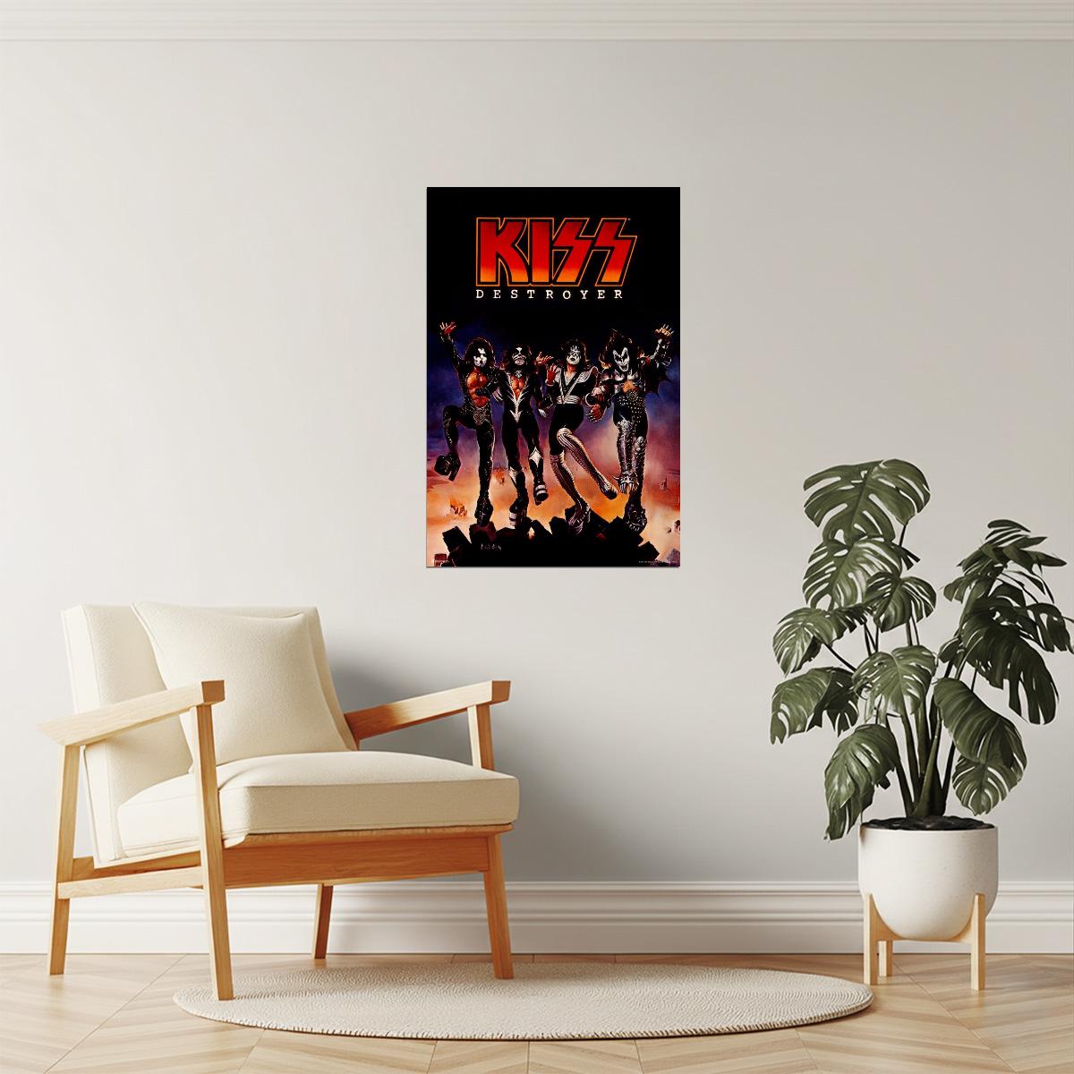 KISS Destroyer Album Cover | Heavy Metal Poster | 70s Rock Wall Art