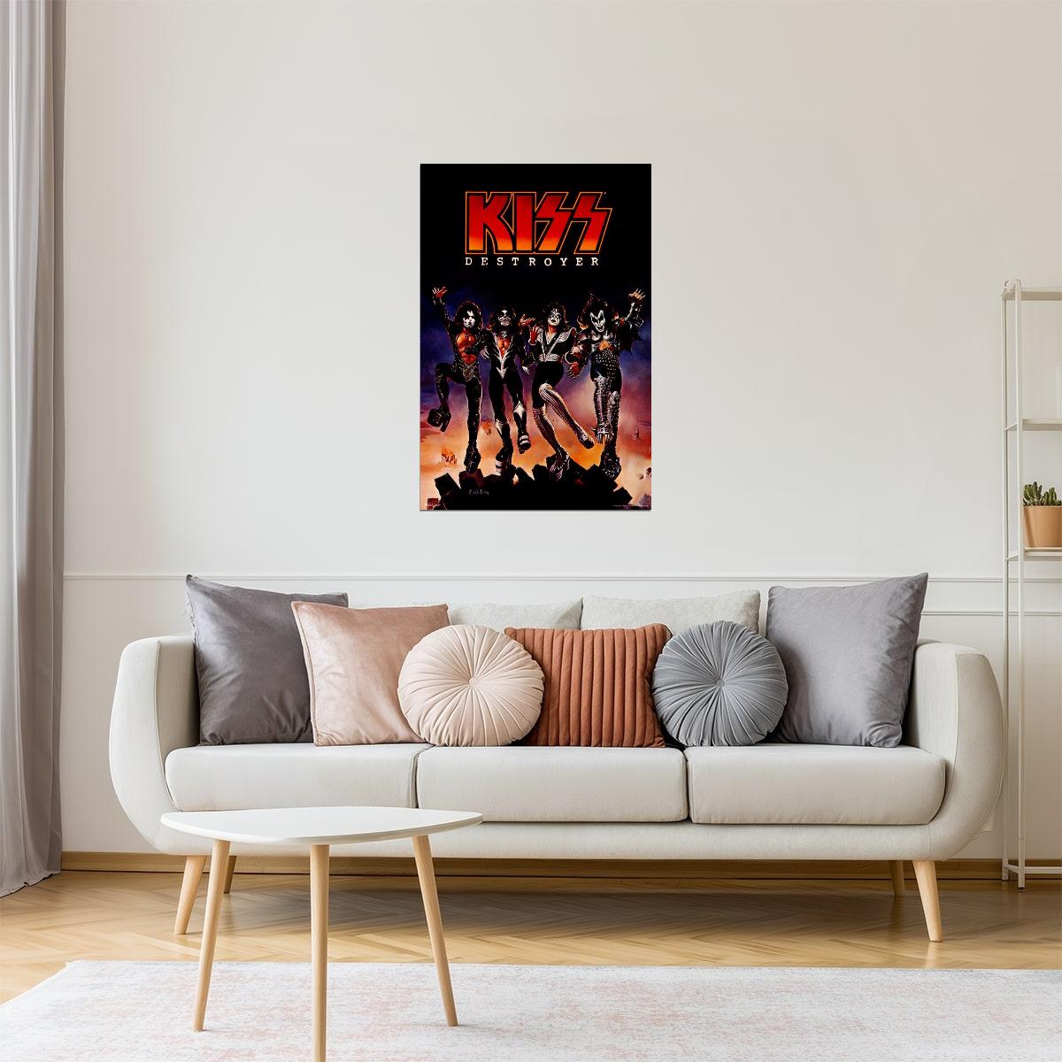KISS Destroyer Album Cover | Heavy Metal Poster | 70s Rock Wall Art