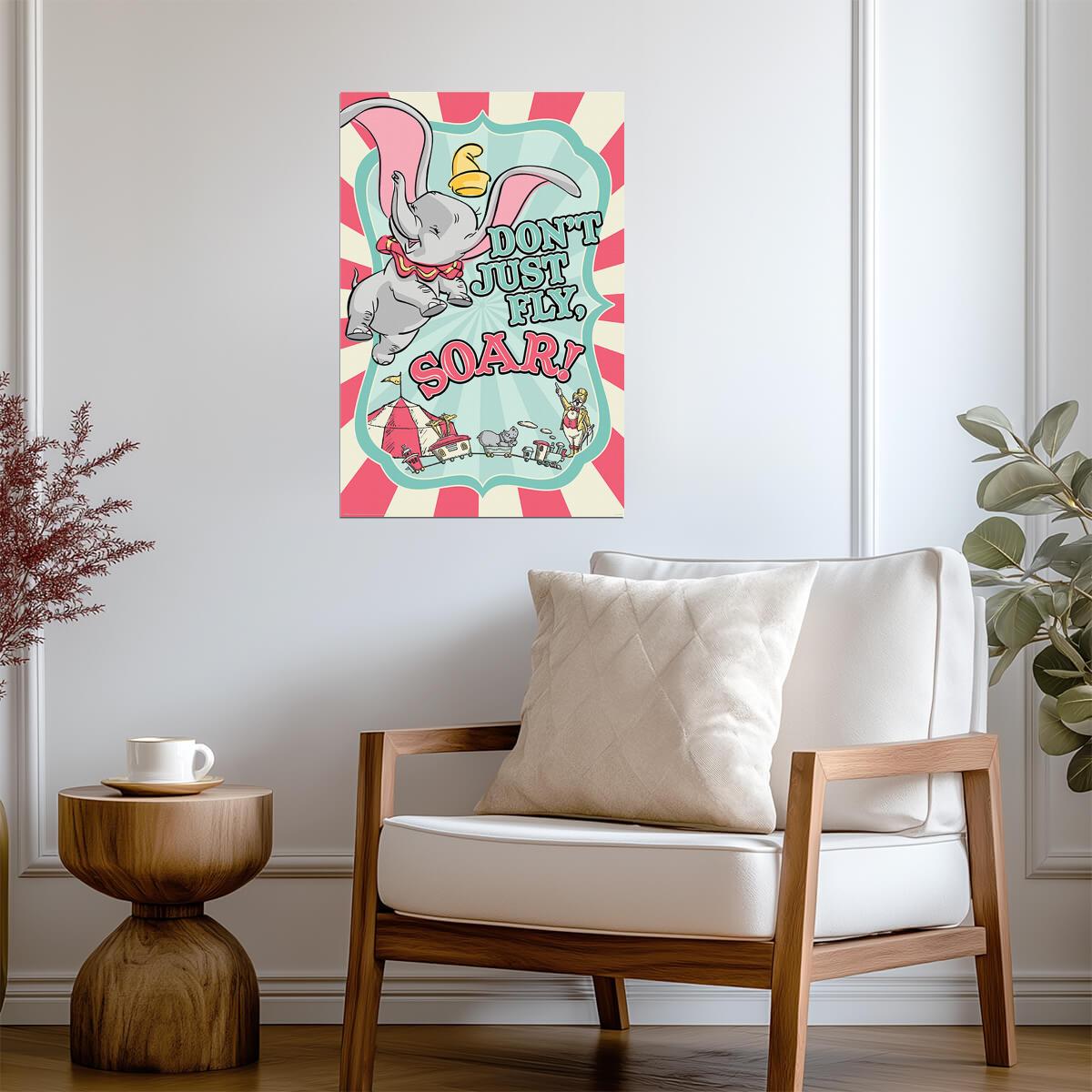 Dumbo at the Circus | Classic Animated Movie Poster - Movies & TV Poster