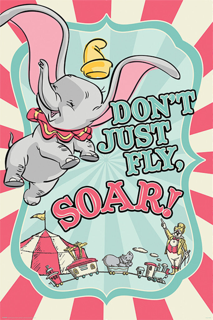 Dumbo at the Circus | Classic Animated Movie Poster - Movies & TV Poster