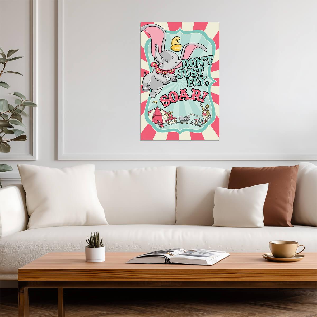 Dumbo at the Circus | Classic Animated Movie Poster - Movies & TV Poster