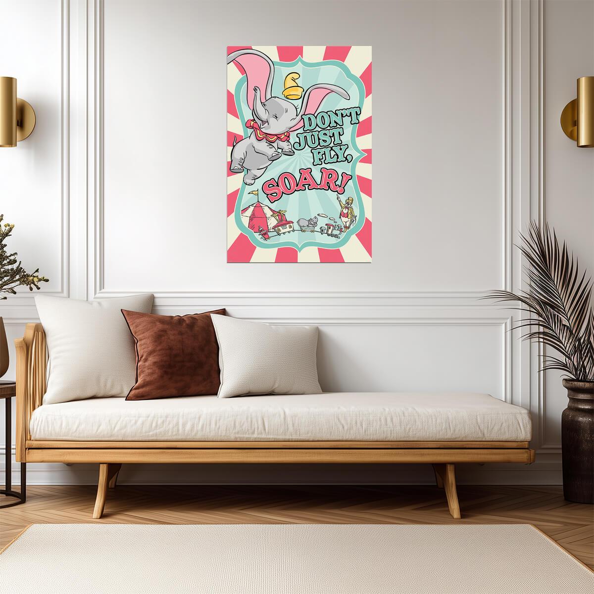 Dumbo at the Circus | Classic Animated Movie Poster - Movies & TV Poster