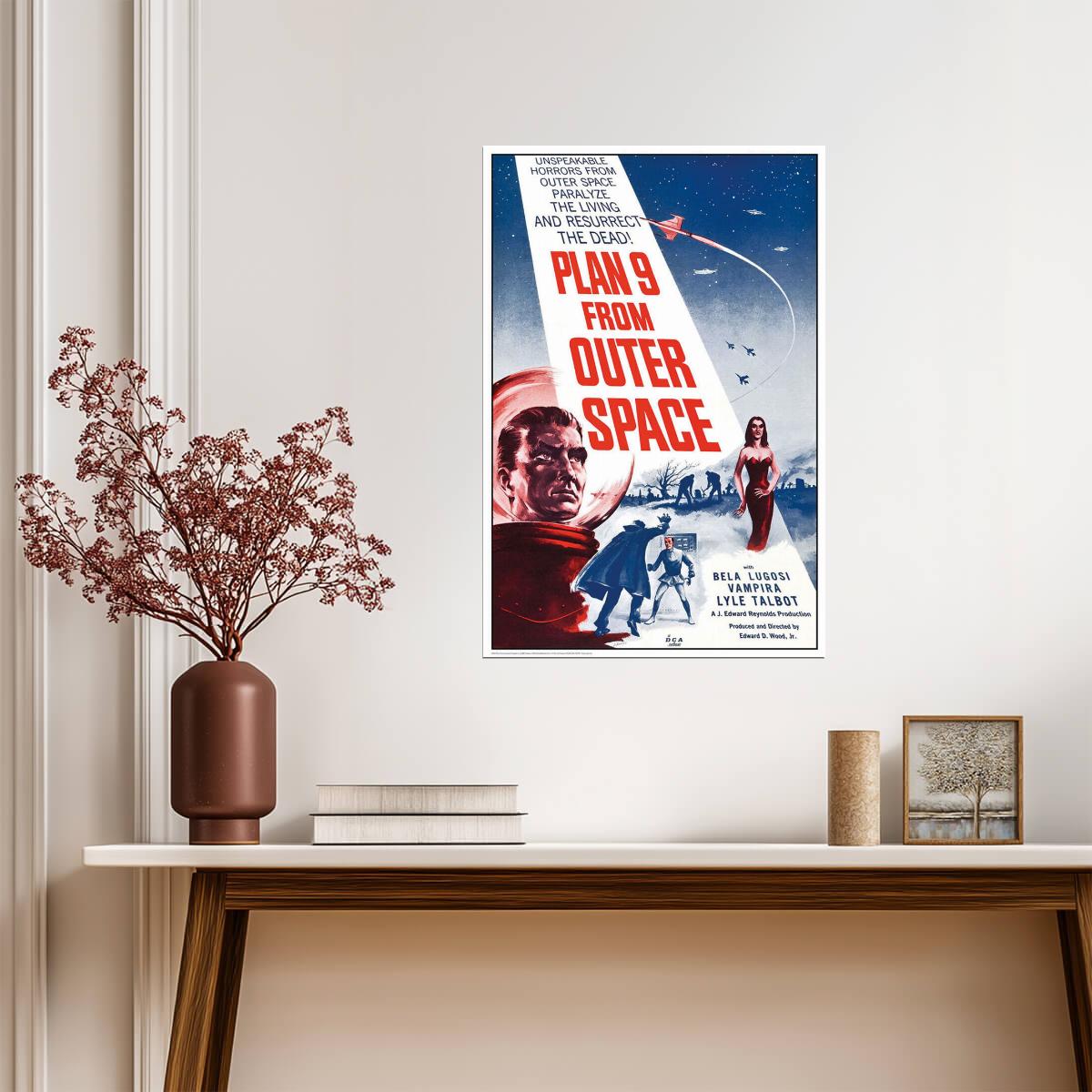 Plan 9 From Outer Space | Classic Sci-Fi Movie Poster - Movies & TV Poster