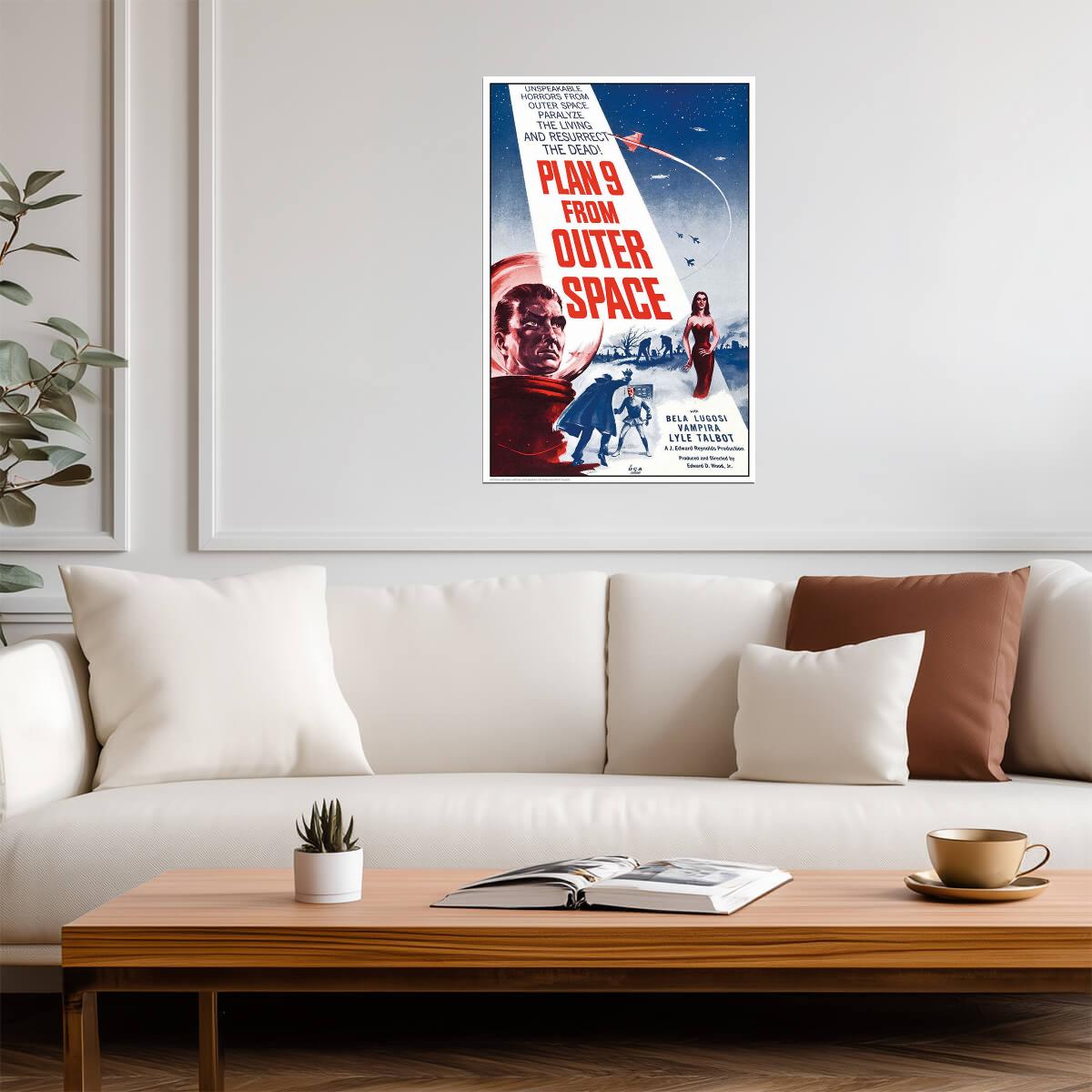 Plan 9 From Outer Space | Classic Sci-Fi Movie Poster - Movies & TV Poster