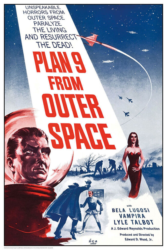 Plan 9 From Outer Space | Classic Sci-Fi Movie Poster - Movies & TV Poster