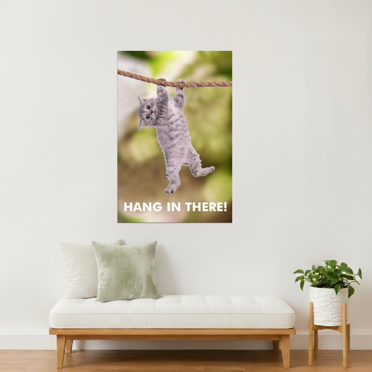 Hang in There | Cat Motivational Poster
