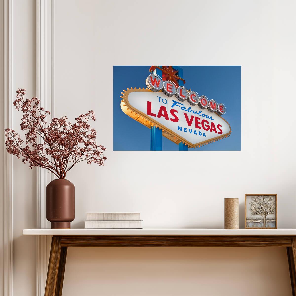 "Welcome To Fabulous Las Vegas" Sign Photo | Iconic Nevada Landmark | City Photography Poster - Type & Quotes Poster