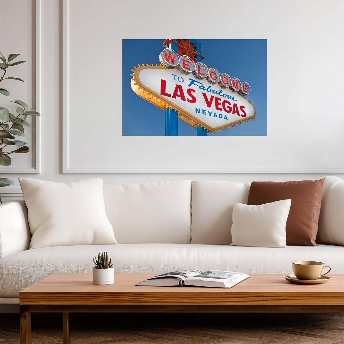 "Welcome To Fabulous Las Vegas" Sign Photo | Iconic Nevada Landmark | City Photography Poster - Type & Quotes Poster