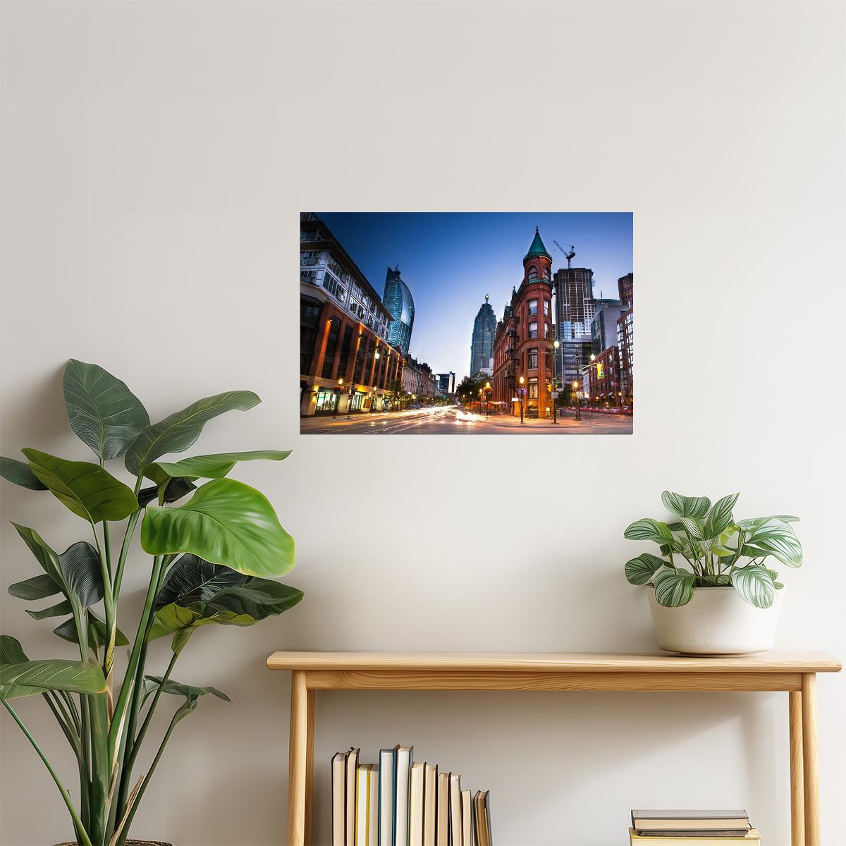 Toronto Downtown Skyline Poster at Dusk | Canada Photography | Cityscape Wall Art