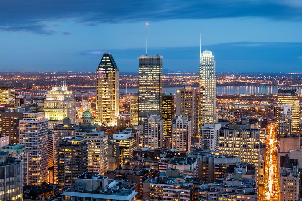 Montreal City Skyline at Dusk | Quebec Canada Photography | Urban Poster - Photography Poster