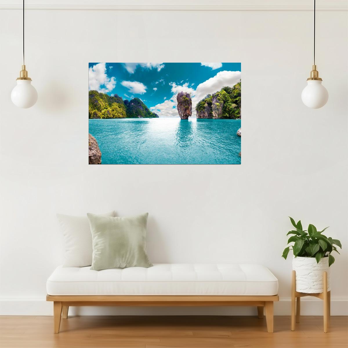 Phuket Scenic Ocean Poster | Thailand Tropical Photography | Seascape Wall Art