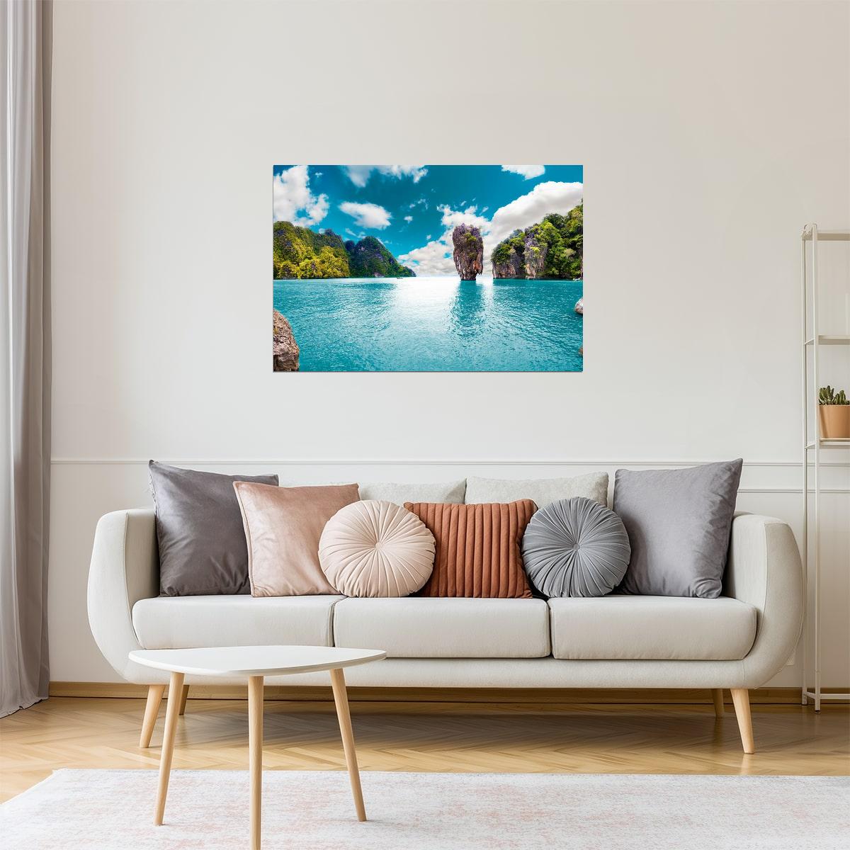 Phuket Scenic Ocean Poster | Thailand Tropical Photography | Seascape Wall Art