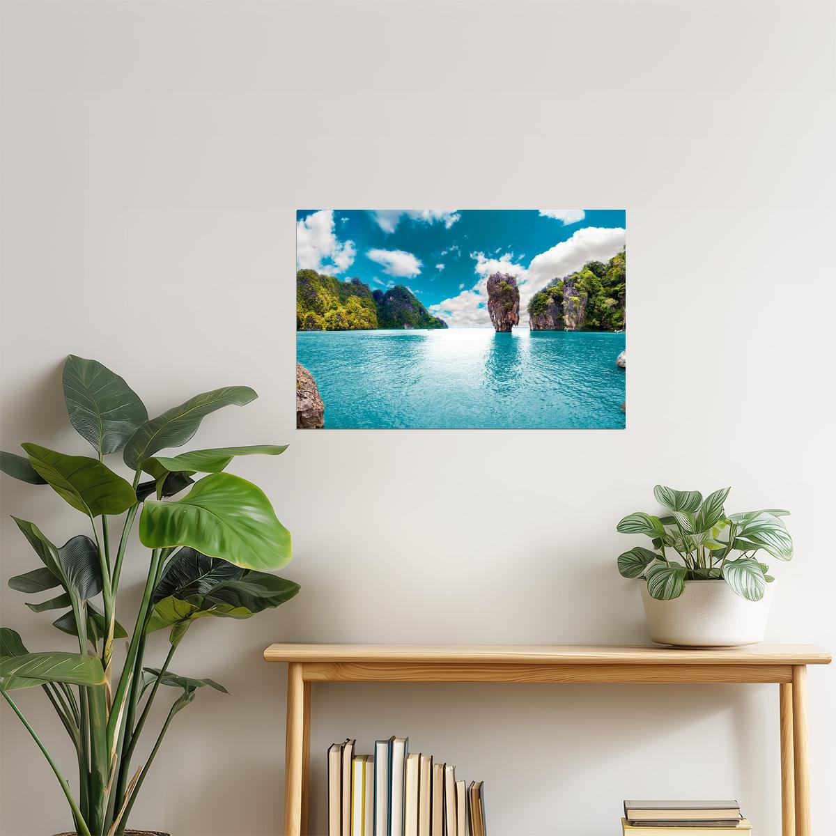 Phuket Scenic Ocean Poster | Thailand Tropical Photography | Seascape Wall Art