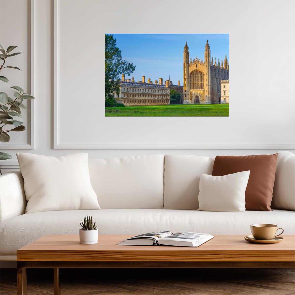 King's College at the University of Cambridge | England Photography | Collegiate Poster - Photography Poster