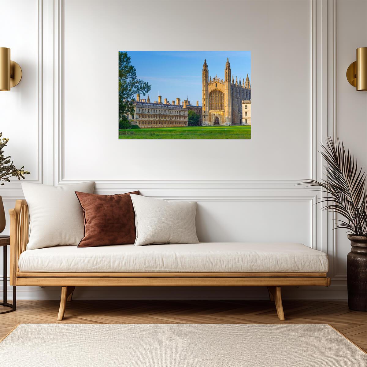King's College at the University of Cambridge | England Photography | Collegiate Poster - Photography Poster
