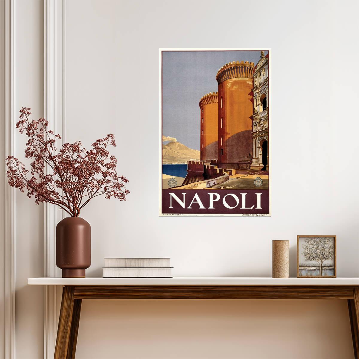 Napoli (Naples), Italy | Vintage Travel Poster | Retro Italian Wall Art - Vintage & Retro Poster