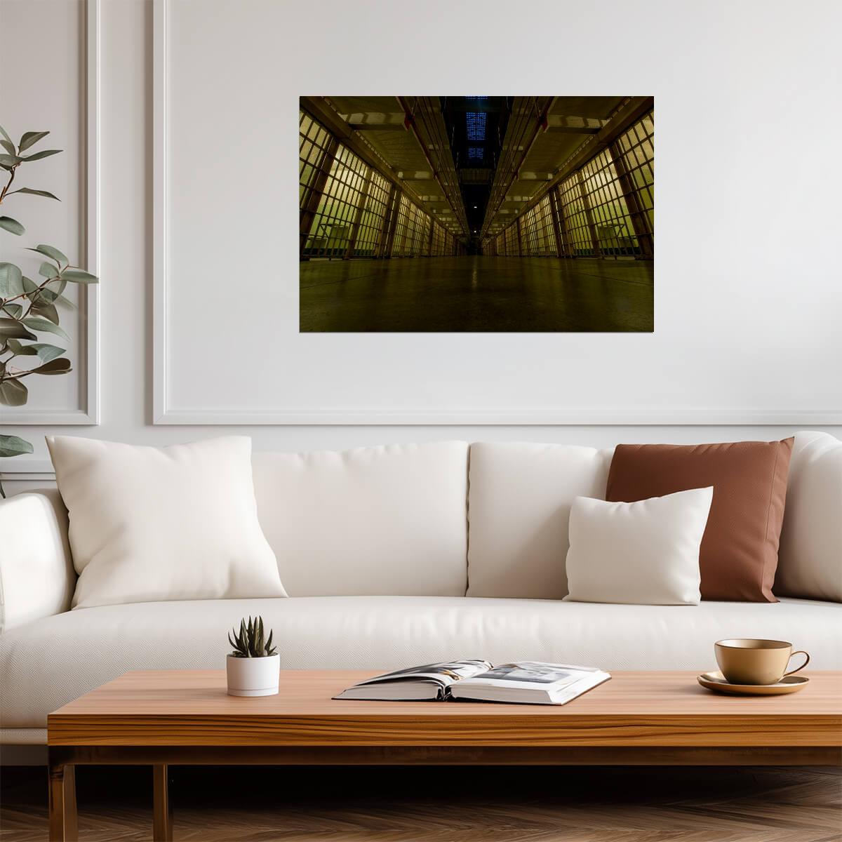 "Broadway" Cell Block at Alcatraz | San Francisco Photography | Historical Prison Poster - Photography Poster