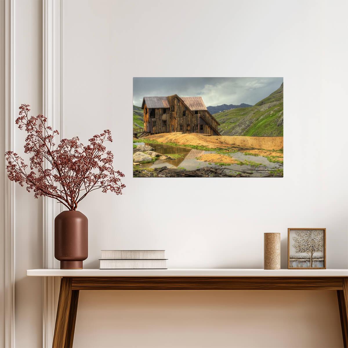 Old Abandoned Mining Building in Telluride | Colorado Photography | Rustic Western Poster - Photography Poster
