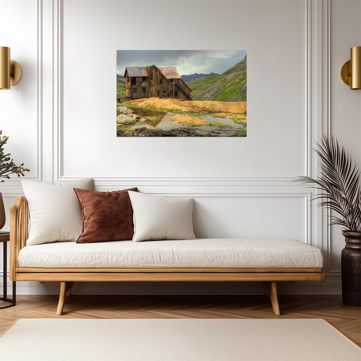 Old Abandoned Mining Building in Telluride | Colorado Photography | Rustic Western Poster - Photography Poster