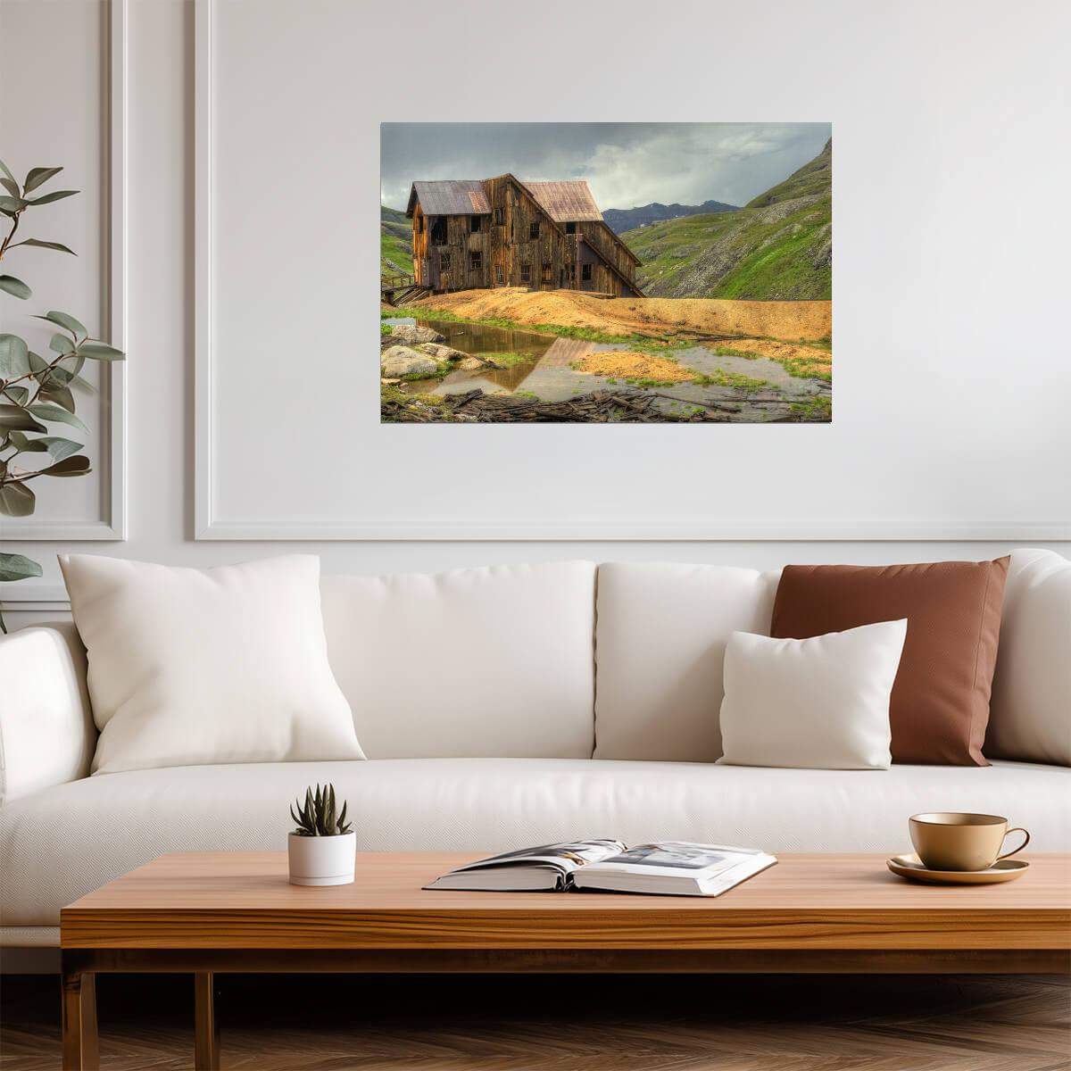 Old Abandoned Mining Building in Telluride | Colorado Photography | Rustic Western Poster - Photography Poster
