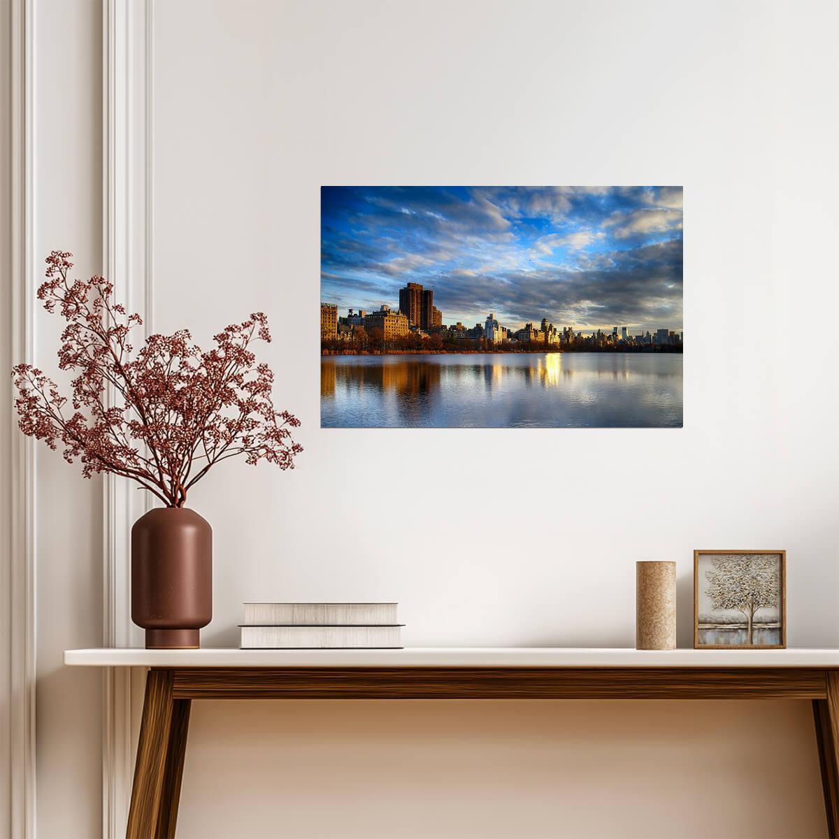 Jacqueline Kennedy Onassis Reservoir in Central Park | New York City Photography | Landscape Poster - Photography Poster