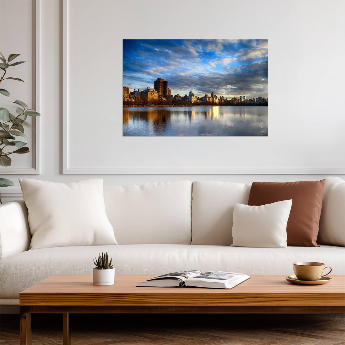 Jacqueline Kennedy Onassis Reservoir in Central Park | New York City Photography | Landscape Poster - Photography Poster