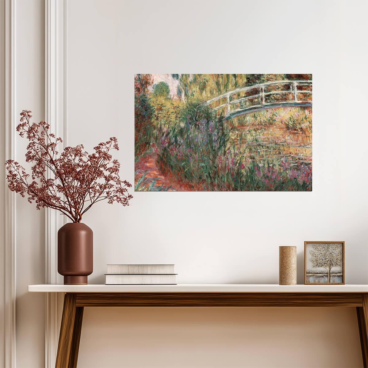 Claude Monet The Japanese Bridge | Impressionism Art Print | Famous Painting Poster