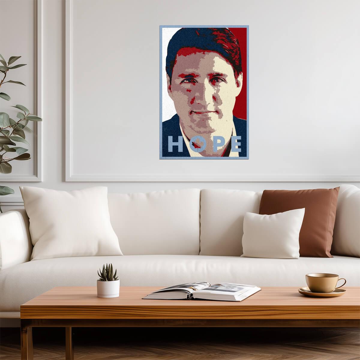 Justin Trudeau "Hope" Parody | Political Pop Art Poster | Canadian Prime Minister Art - Graphic & Art Poster