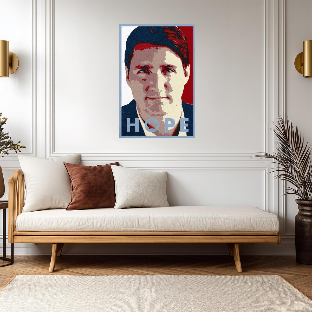 Justin Trudeau "Hope" Parody | Political Pop Art Poster | Canadian Prime Minister Art - Graphic & Art Poster
