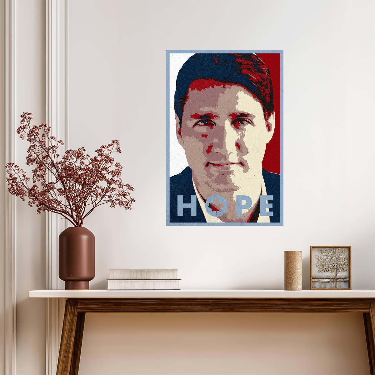Justin Trudeau "Hope" Parody | Political Pop Art Poster | Canadian Prime Minister Art - Graphic & Art Poster