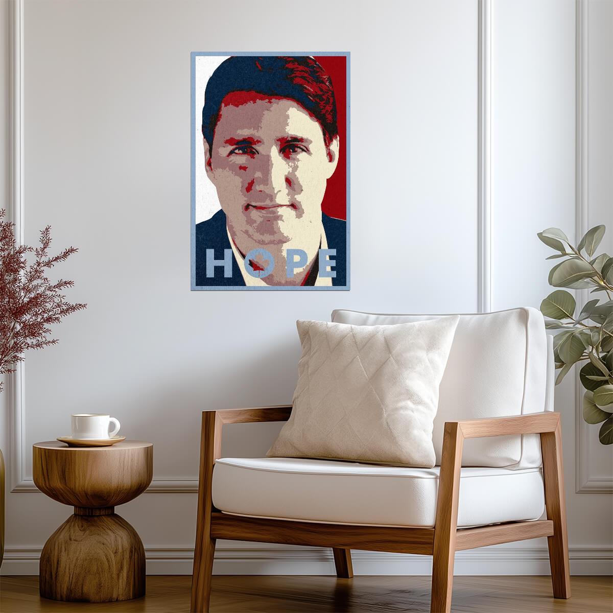 Justin Trudeau "Hope" Parody | Political Pop Art Poster | Canadian Prime Minister Art - Graphic & Art Poster