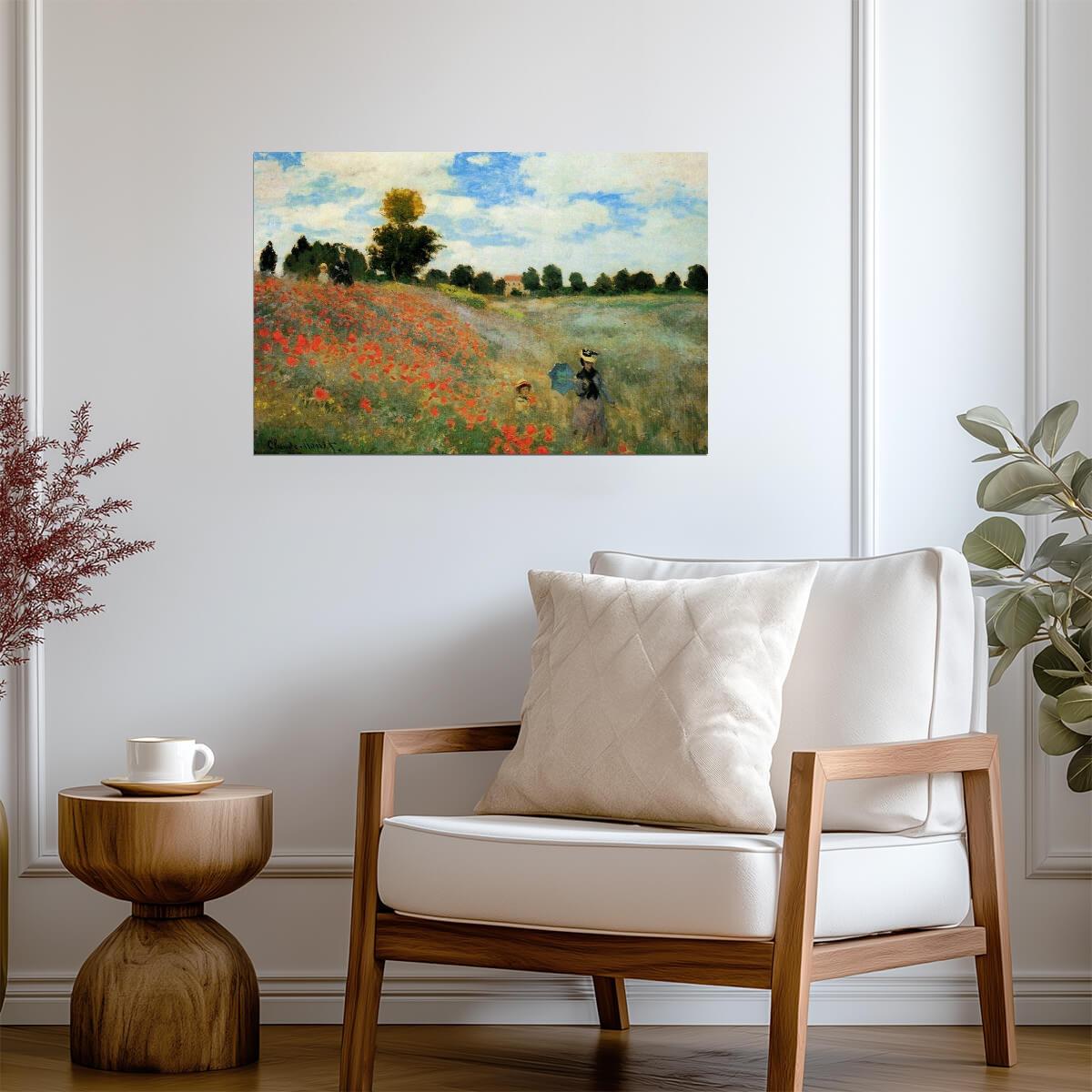 Claude Monet "Poppies" | Impressionist Painting | Classic Landscape Art Poster - Graphic & Art Poster