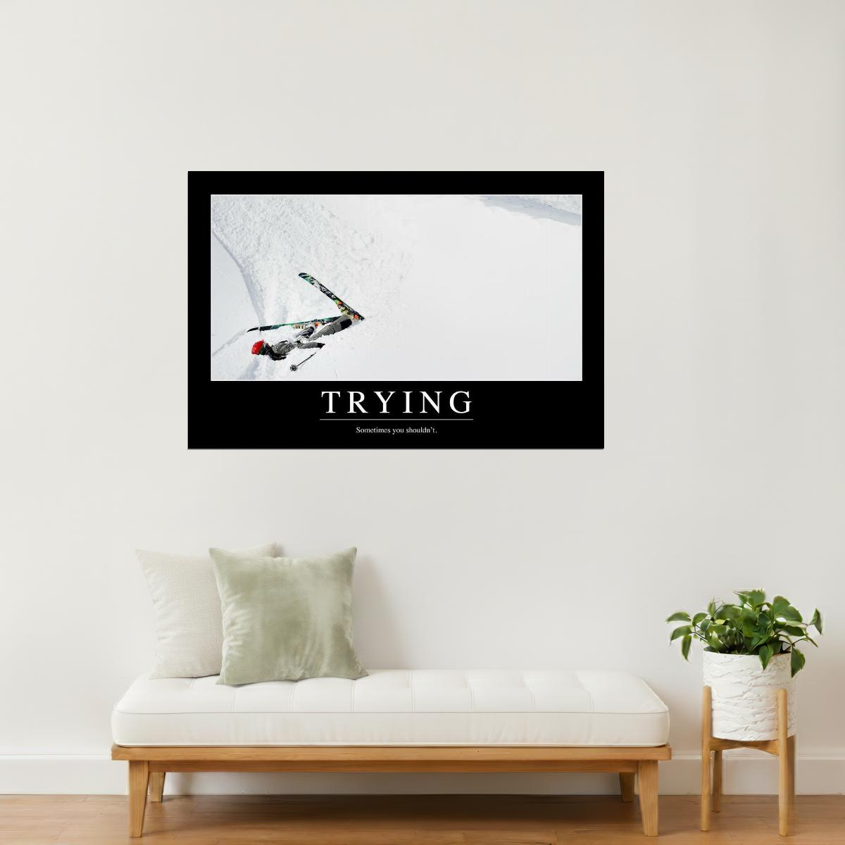 Trying | Funny Demotivational Poster